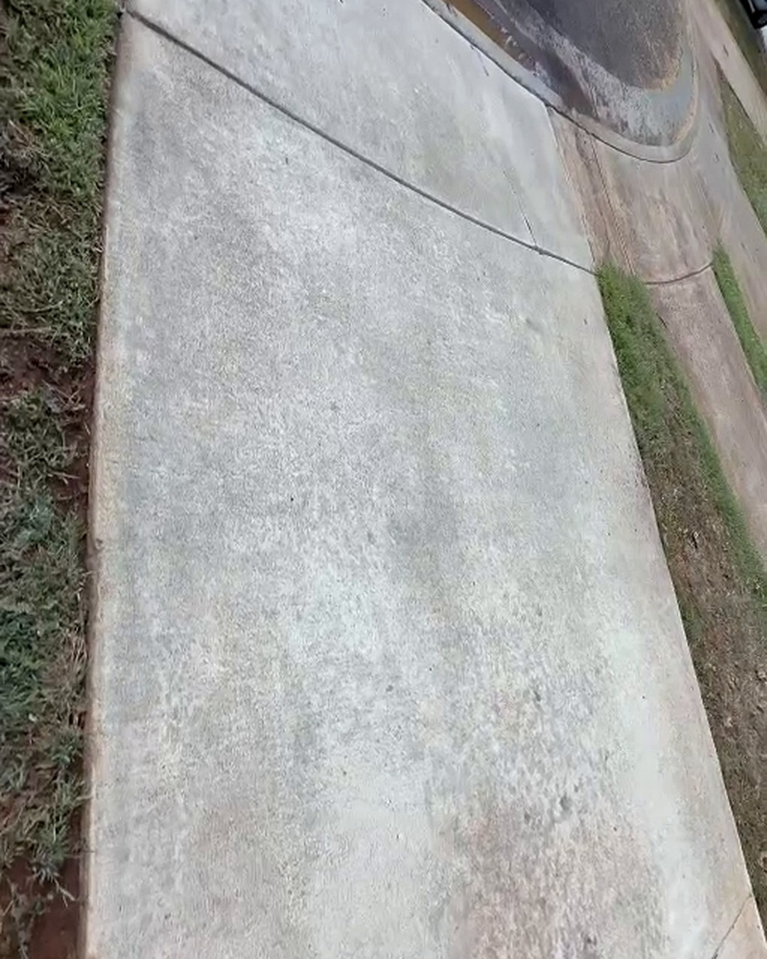 After — The same exterior surface before and after pressure washing by Clean Route Systems
